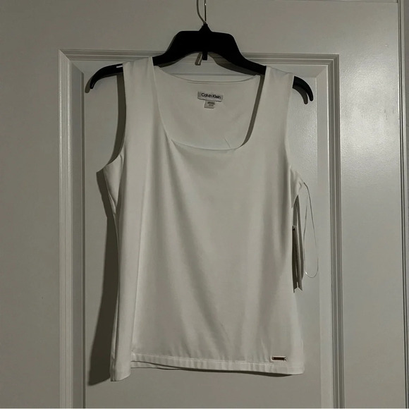 Calvin Klein Tops - CALVIN KLEIN WHITE TANK SIZE S
